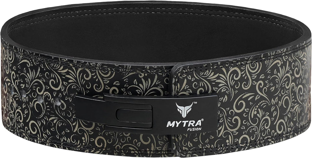 Mytra Fusion gewichthebergürtel weisse Schnalle Lifting Belt for Fitnessstudio, Fitness, Training, g