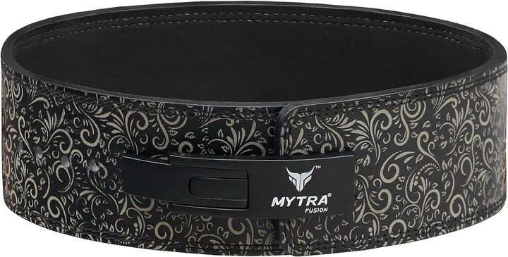 Mytra Fusion gewichthebergürtel weisse Schnalle Lifting Belt for Fitnessstudio, Fitness, Training, g