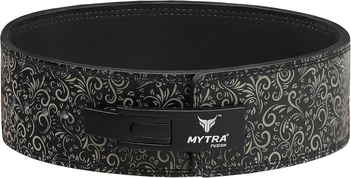 Mytra Fusion gewichthebergürtel weisse Schnalle Lifting Belt for Fitnessstudio, Fitness, Training, g