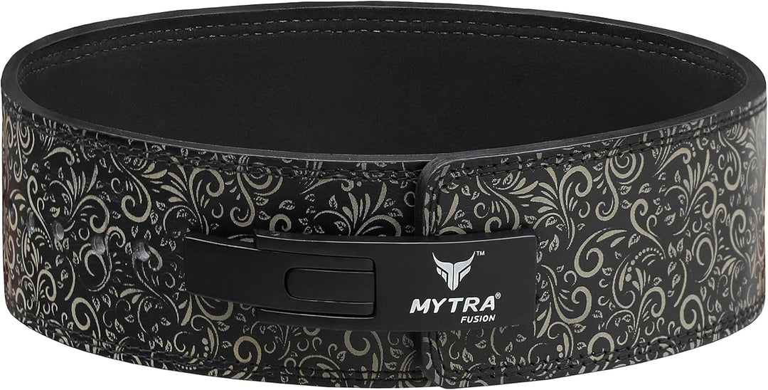 Mytra Fusion gewichthebergürtel weisse Schnalle Lifting Belt for Fitnessstudio, Fitness, Training, g