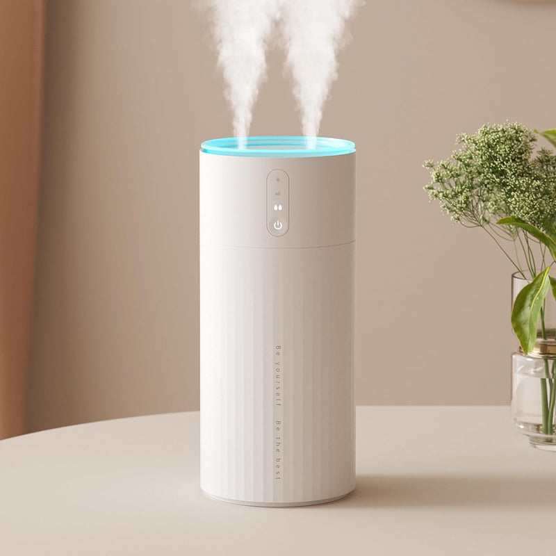 JISULIFE Luftbefeuchter Schlafzimmer 1 L, Humidifier Top-Fill raumbefeuchter 30 dB, 8000mAh raumluft