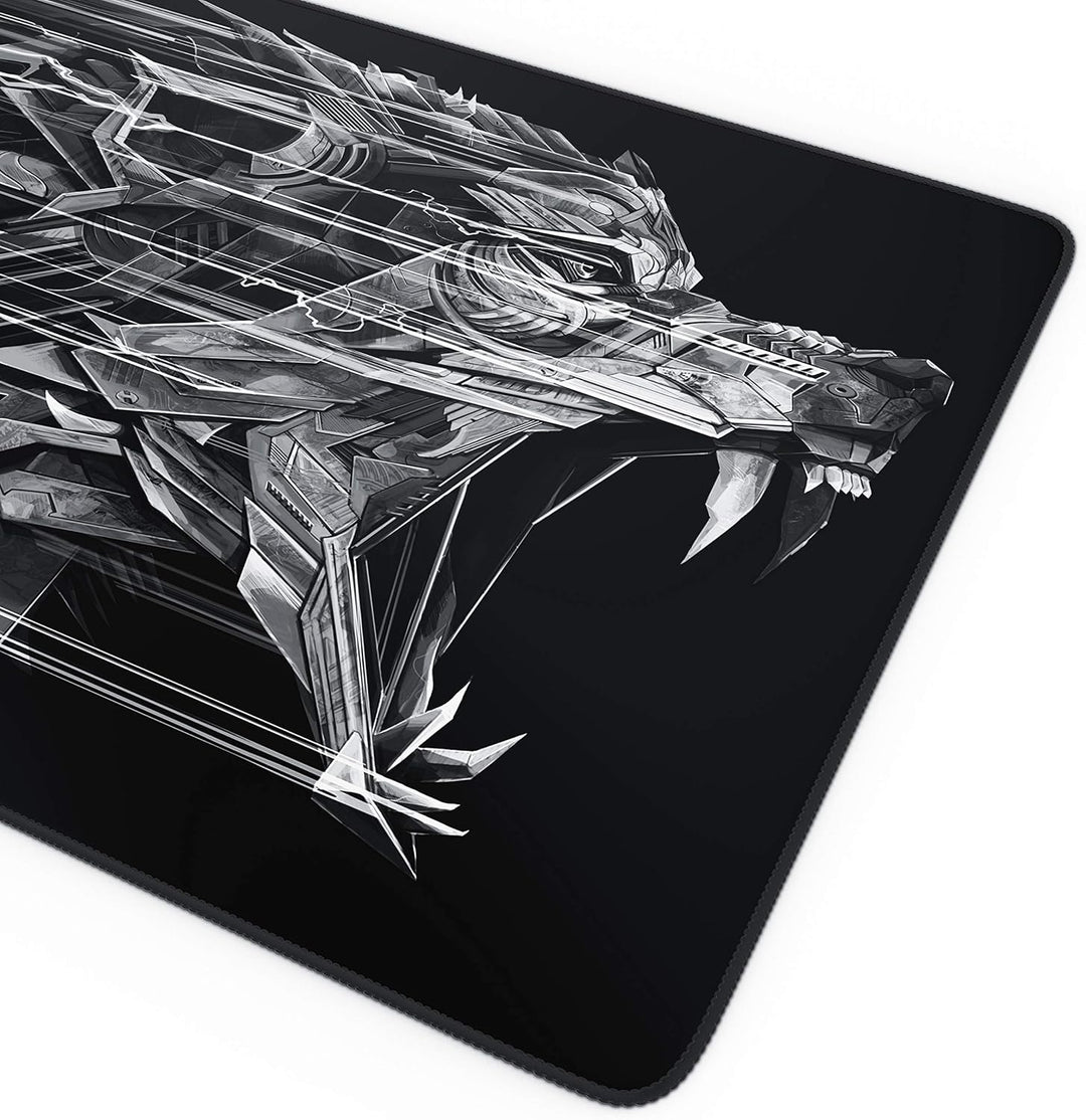 TITANWOLF - Übergrösse Mauspad Gaming Titanwolf 1200x400mm - XXXL Mousepad gross mit Motiv - Tischun