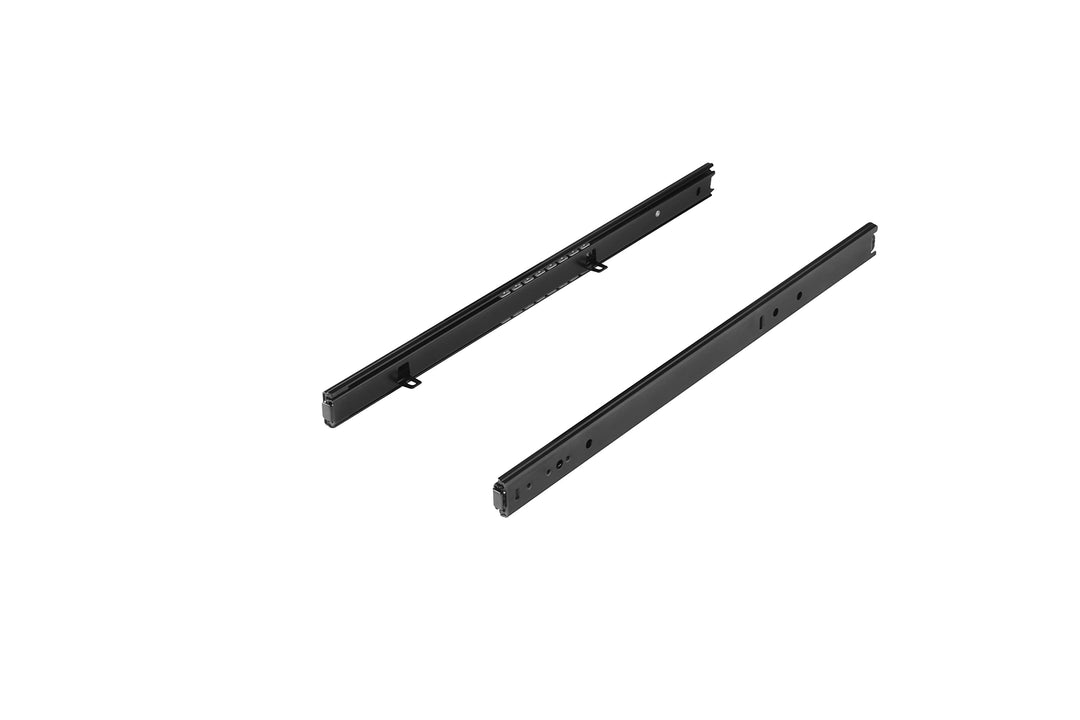 FIX&EASY Kugelauszug 27mm Schubladenschienen mit Verriegelung, Auszugschienen schwarz 500mm mit Einr