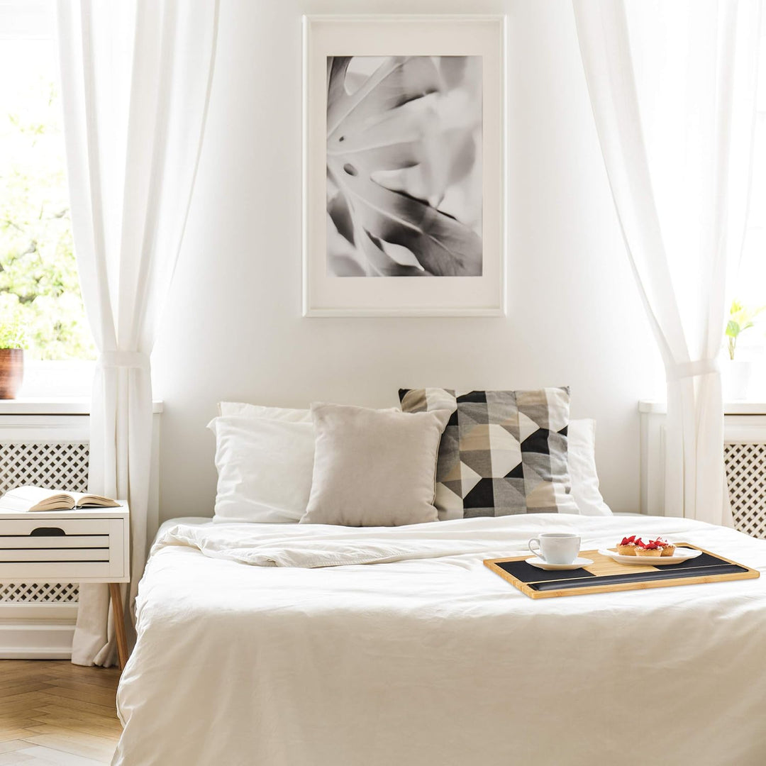 Relaxdays 2 x Laptoptisch, Knietablett, Laptop Unterlage, 2 Mousepads, Smartphone Halterung, BxT: 60