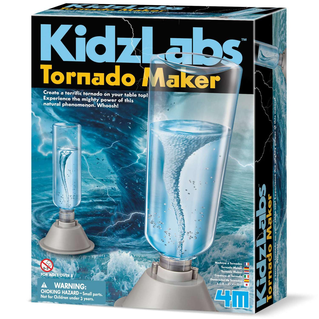 4M KidzLabs Experimentierkasten Tornado Maker - für Kinder ab 8 Jahre, Wissenschaft Spielzeug Mint L