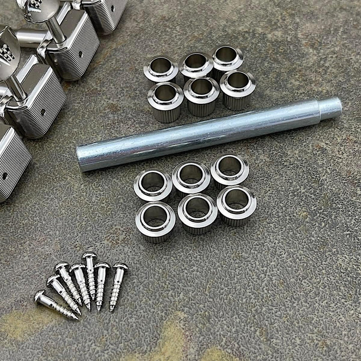 Gotoh Vintage Oval Knauf Tuner Nickel (6-in-a-line)