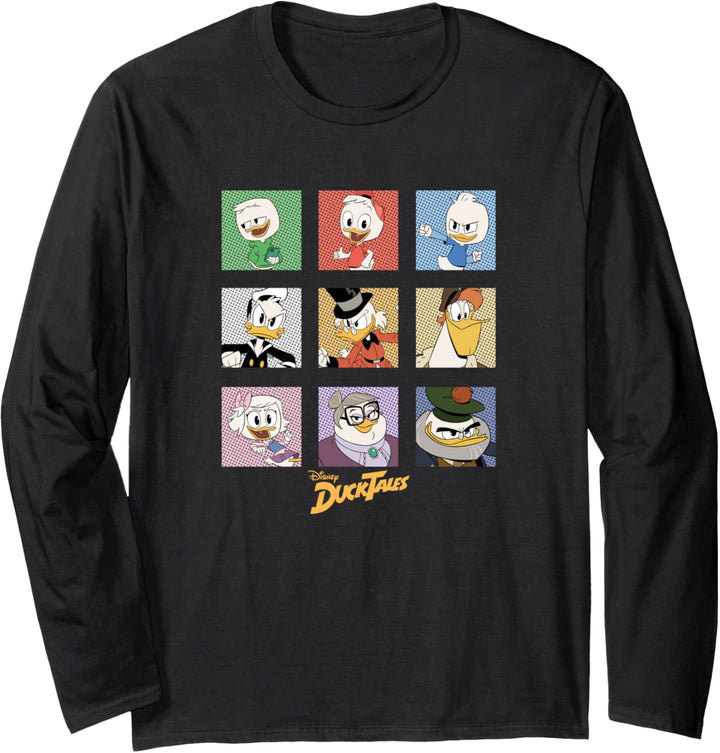 Disney Duck Tales Group Shot Colored Box Up Portraits Langarmshirt