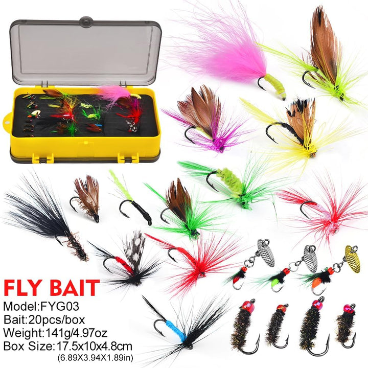 PROBEROS Fliegenfischen Combo - Fliegenrute und Rollen Komplettes Starterpaket mit Fall - Fliegenfis