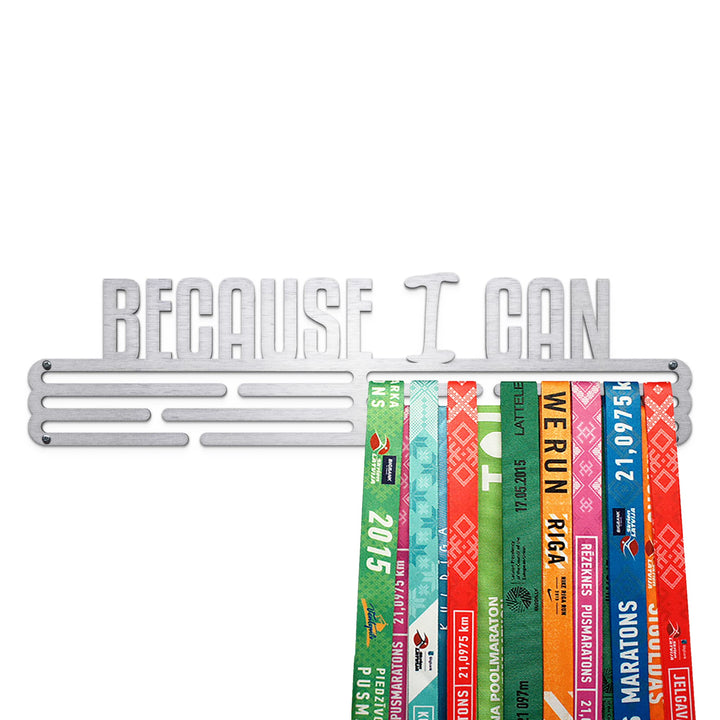 United Medals Because I CAN Medaillenhalter Stahl | Medaillen Aufhänger | Medal Hanger Holder Displa