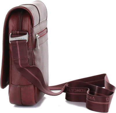 RONCATO Herren Panama DLX Utility Bag mit Klappe S Bordeaux, S Bordeaux