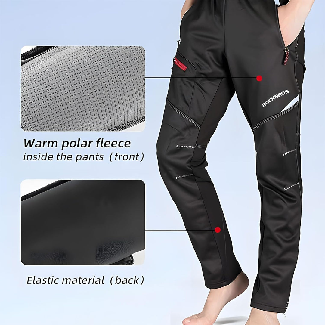 ROCKBROS Winter Jacke/Hose Fahrradbekleidung Herren Fahrrad Radjacke Lange Windjacke Radhose Freizei