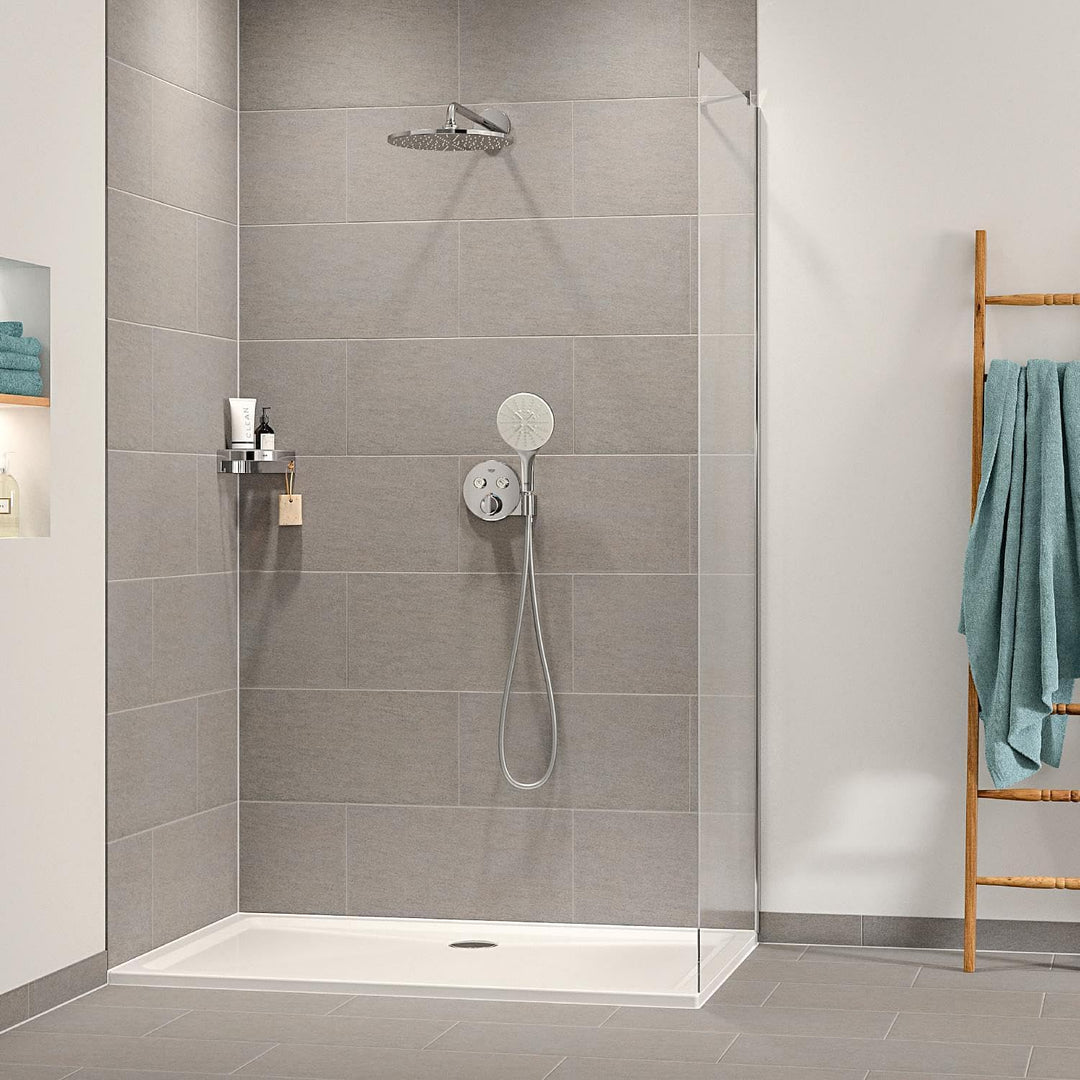 GROHE Vitalio SmartActive 150 - Handbrause (wassersparend, 3 Strahlarten, Antikalk-System), chrom, 2