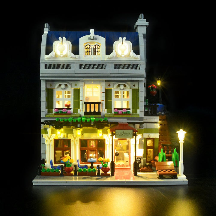 LIGHTAILING Licht-Set Für (Creator Pariser Restaurant) Modell - LED Licht-Set Kompatibel Mit Lego 10