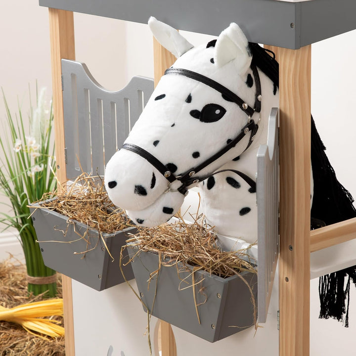 Ella & Piet® Grosses Hobby Horse Pferd Cookie mit Aufbewahrungsbeutel Steckenpferd Springpferd Spiel