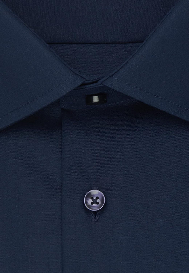 Seidensticker Herren Men Shaped Shortsleeve Cotton Businesshemd 36 Dunkelblau(021001), 36 Dunkelblau