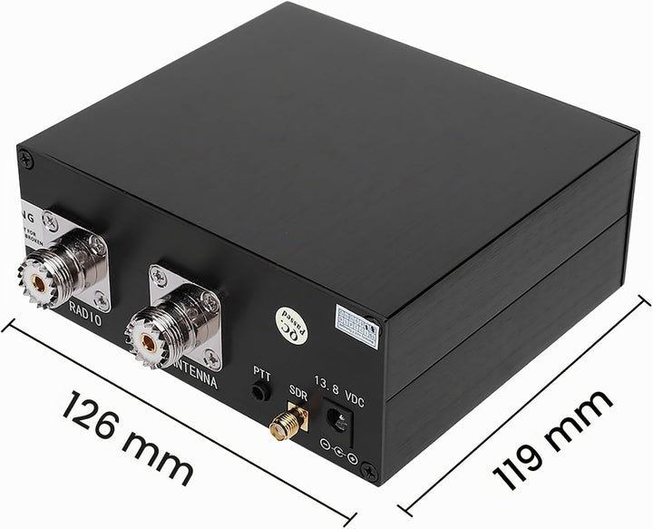 LiebeWH Conmutador TR SDR Transceptor Compartidor de Antena 100W DC-160MHz Carcasa Aleación Aluminio