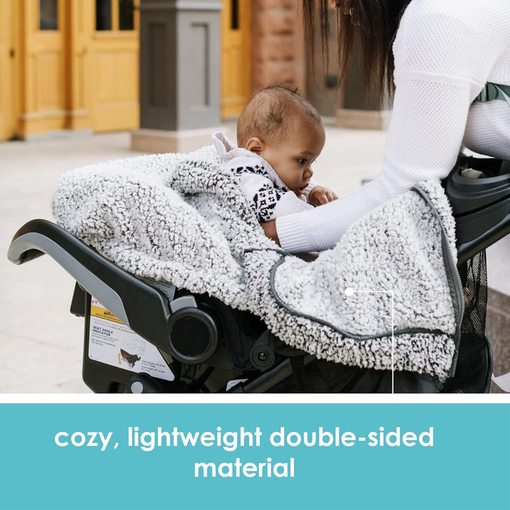 JJ Cole Winter Baby Autositzbezug - Winter Autositzbezug für Babyschale oder Kinderwagen - Babyschal