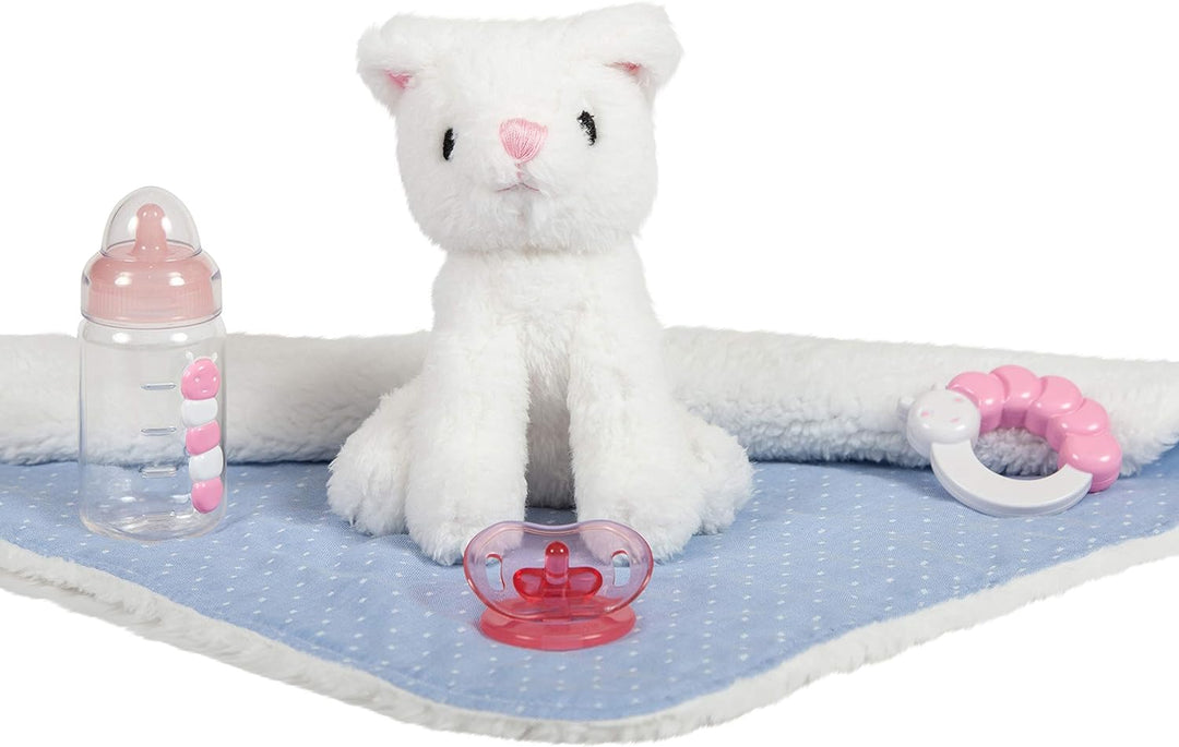jc toys 18062 OSO de Peluche Puppe, La Newborn Baby Play, Blau/Weiss, Blau/Weiss