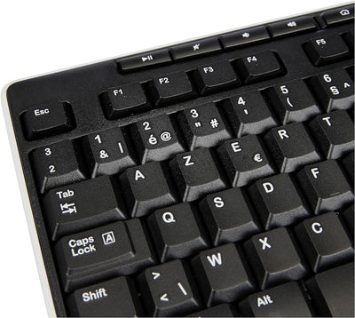 Logitech K270 Kabellose Tastatur für Windows, Belgisches AZERTY-Layout - Schwarz