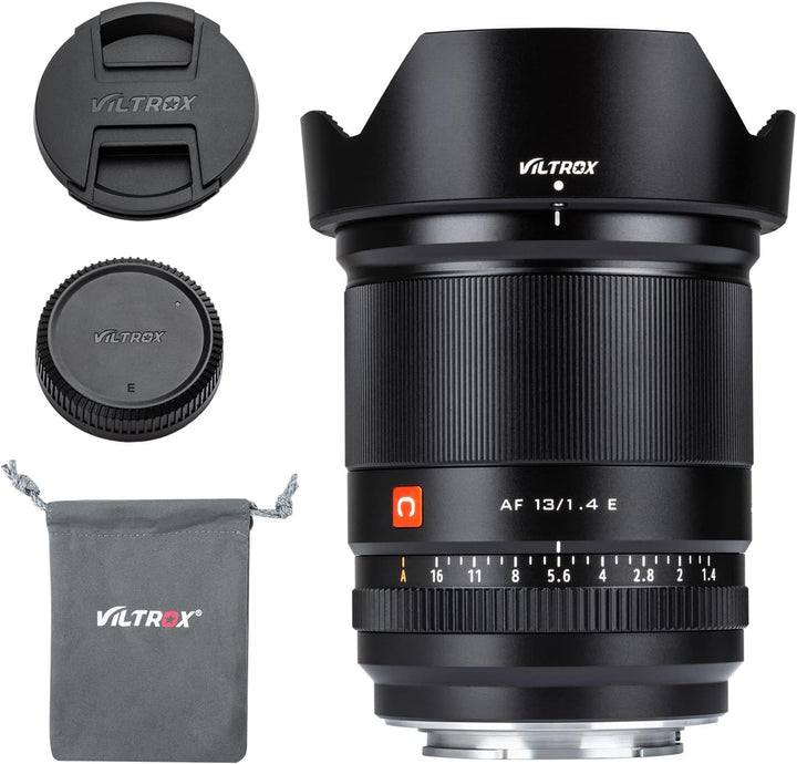VILTROX 13mm f/1.4 F1.4 E Mount Objektiv, Ultraweitwinkel APS-C AF Prime Objektiv für Sony E-Mount s