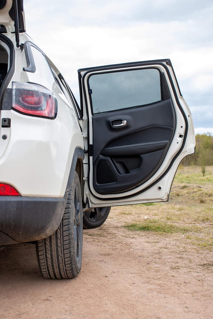 Satz Car Shades (Hintertüren) kompatibel mit Jeep Compass (MX) 2017- (2-teilig)