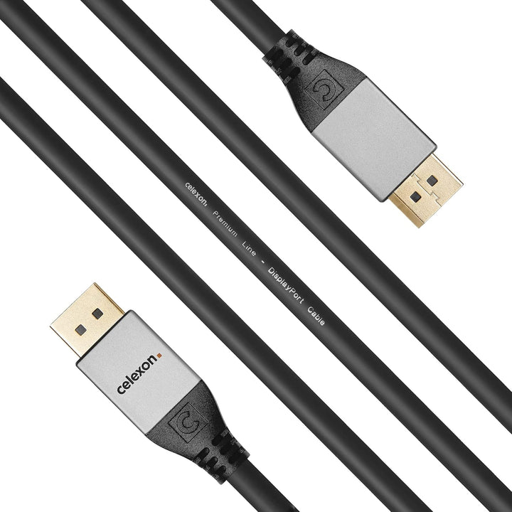 celexon DisplayPort Kabel 4K UHD @60Hz 1,5 m - Professional Line - Plug & Play - Version 1.2 1,5m Di