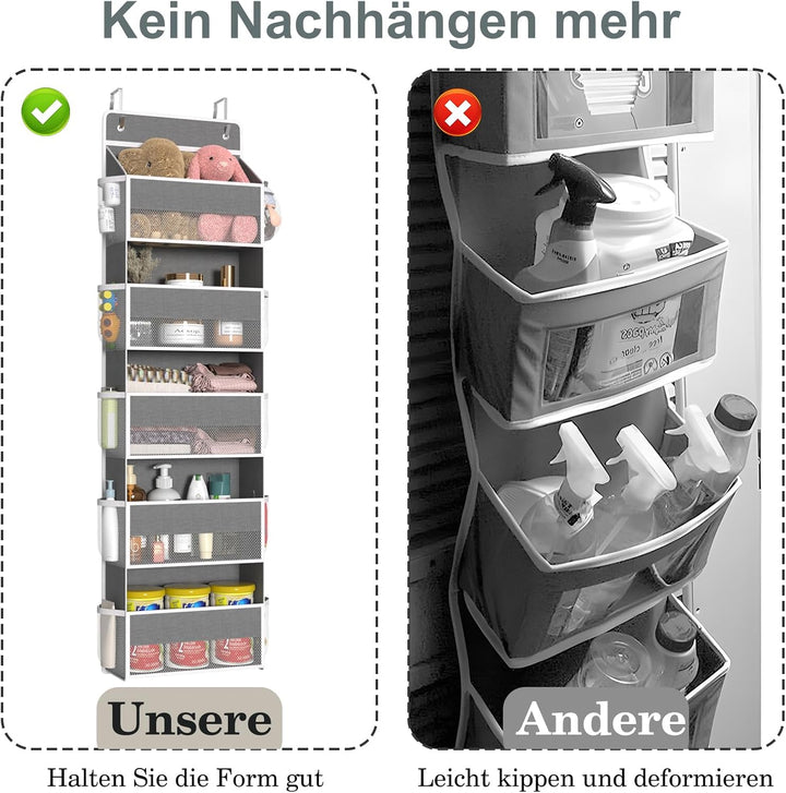 FCHERP Hängeorganizer Mit 5 Fächern,Tür Organizer Hängend,Hängeaufbewahrung,Regal Organizer bei Gros