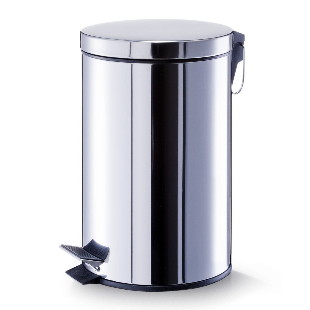 Zeller Treteimer, 12 ltr., ca. 27 x 27 x 40 cm, Edelstahl 12 L silber, 12 L silber