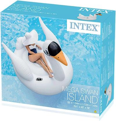 Intex 56287 Swan Island Aufblasware, Schwan, Weiss-Schwarz-Orange, 5.Grande, 5.Grande