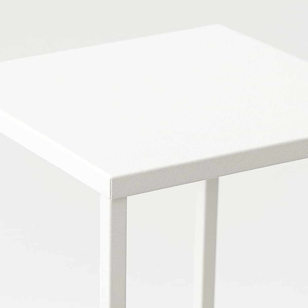 Pflanzenständer Ferro - 24x24x40cm - Farbe Weiss - für Zimmerblumen - Metallregal - Dekorativer Tisc