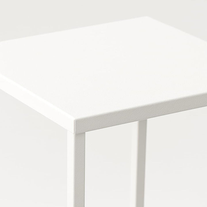 Pflanzenständer Ferro - 24x24x70cm - Farbe Weiss - für Zimmerblumen - Metallregal - Dekorativer Tisc