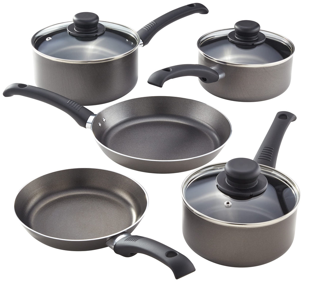 Judge Everyday Pfannen- und Topfset, Antihaftbeschichtet, 5 Teile, 16 cm, 18 cm, 20 cm Kochtopf Set,