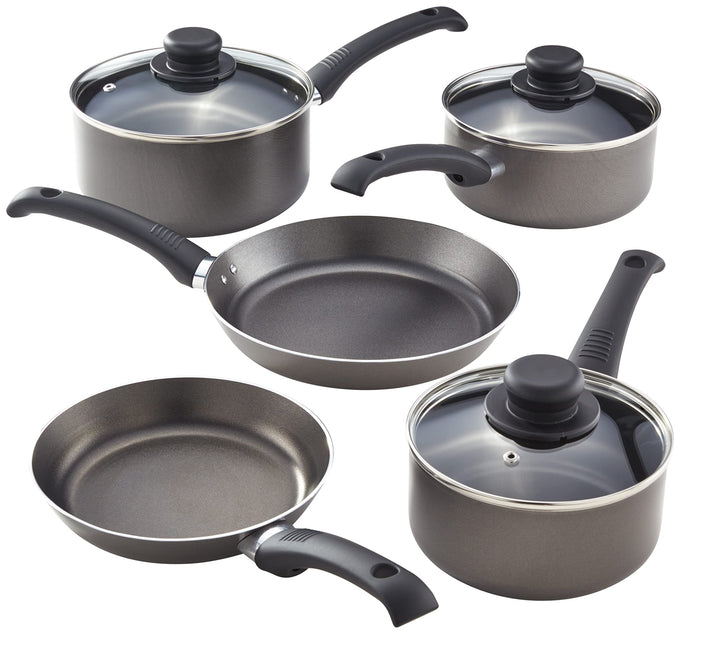 Judge Everyday Pfannen- und Topfset, Antihaftbeschichtet, 5 Teile, 16 cm, 18 cm, 20 cm Kochtopf Set,
