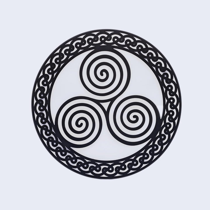 Exclusively Irish Triskelion Wandbehang Runde Form Heimdekoration Kunst Hauszubehör Einweihungsgesch