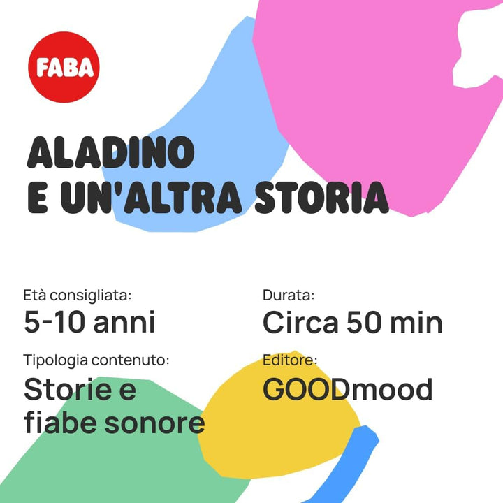 FABA Aladino Klangfigur - Klanggeschichten - Spielzeug, pädagogische Inhalte, italienische Version,