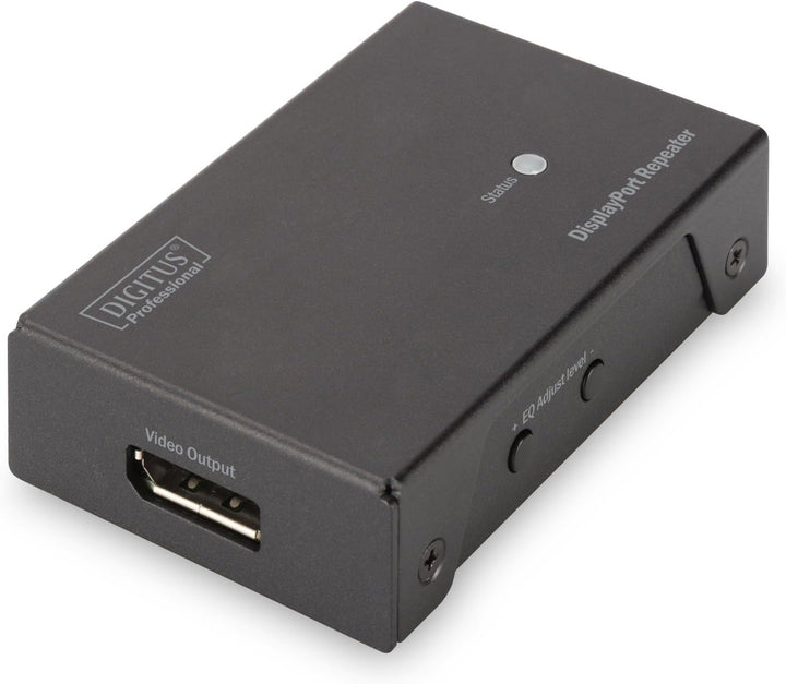 DIGITUS 4K DisplayPort Repeater, UltraHD bis zu 13 m, FullHD bis zu 20 m, Auflösung 3840 x 2160 bei