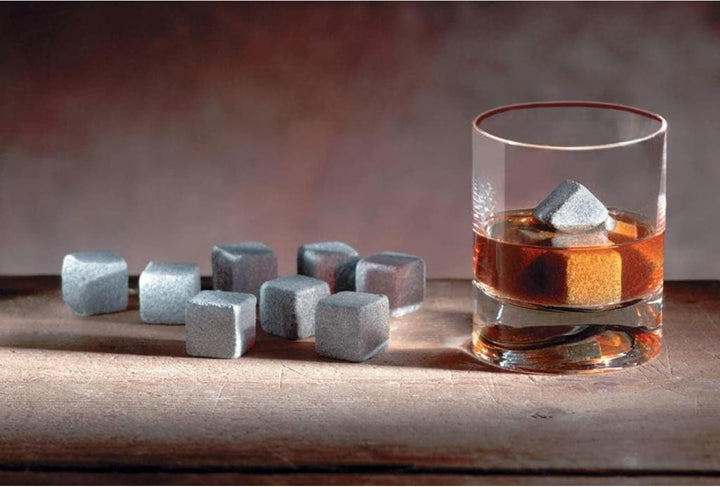 IPPINKA Whiskey-Steine aus Speckstein, hergestellt in Finnland, 9 Stück