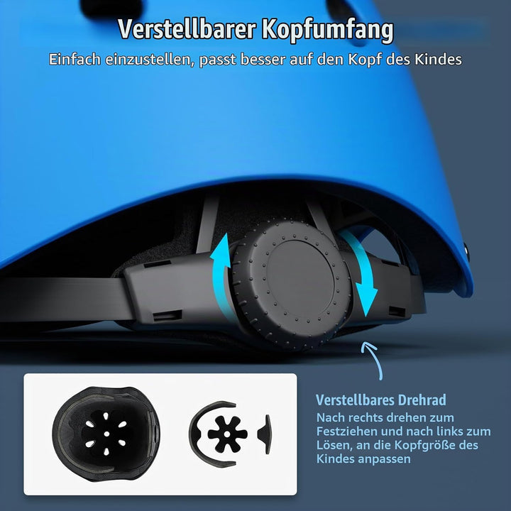 XJD Fahrradhelm für Kinder, Verstellbare Kinderhelm Skaterhelm Kinder Helm für Fahrrad Skateboard Sc