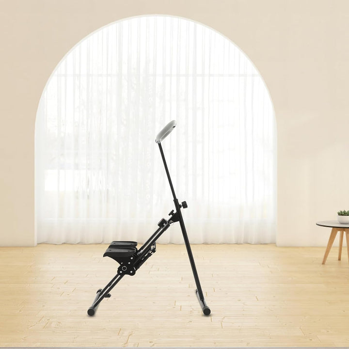 Stepper für Zuhause, Klappbarer Mini-Treppenstepper mit 3-Fach Neigungsverstellbaren Pedalen, Höhenv