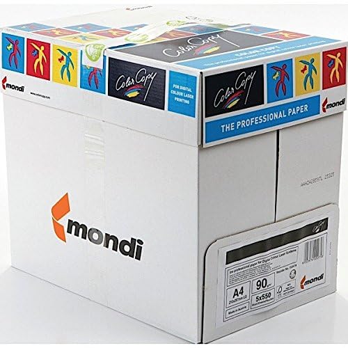 Farblaserpapier, Kopierpapier, Mondi-Papier, 90 g/m², 2,500 Blatt, 1 Box, A4