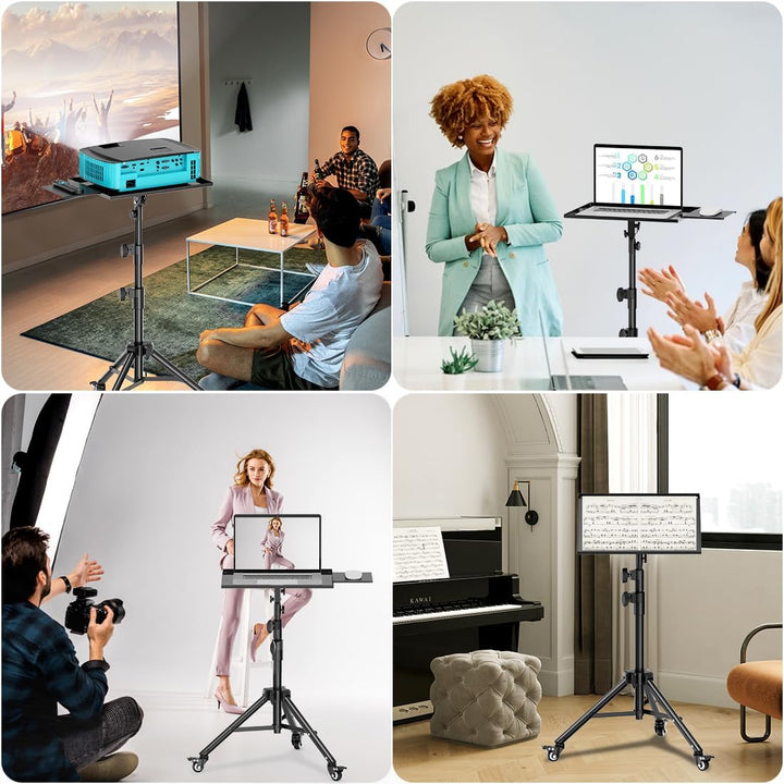 Beamer Ständer Projektor Halterung Projektor Stativ Ständer, Universal Laptop Stativ, Faltbarer Bode