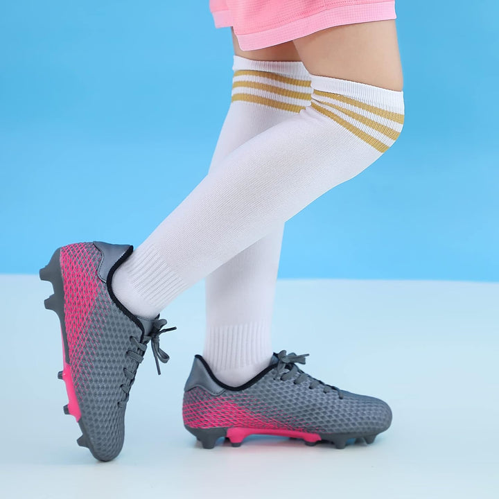 Hawkwell Unisex Kinder Fussballschuhe Trainingsschuhe, für Jungen und Mädchen, 31 EU Grau