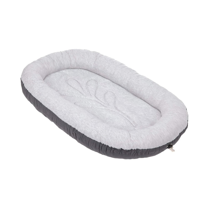 LÄSSIG 1542017236 Baby Nestchen Babynest Säugling Bio-Baumwolle/Baby Nest anthracite, grau, 900 g