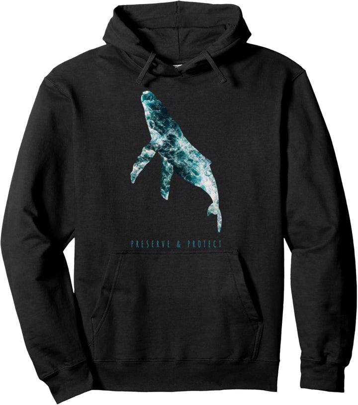 Klimaschutz Wal Umweltschutz Buckelwal Preserve and Protect Pullover Hoodie