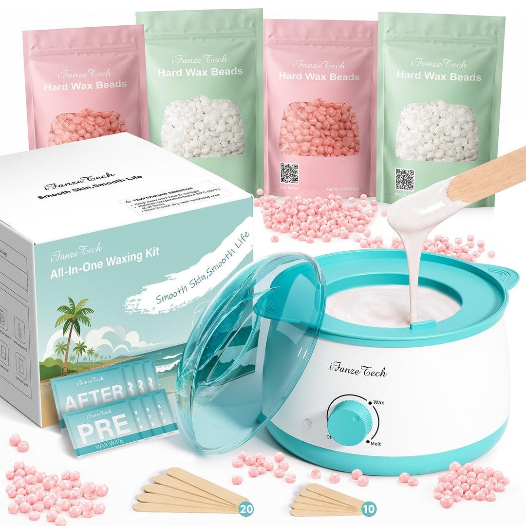Waxing-Set, Wachs Haarentfernung für Frauen Männer: Professionelles Wax set, Ganzkörper Haarentfernu