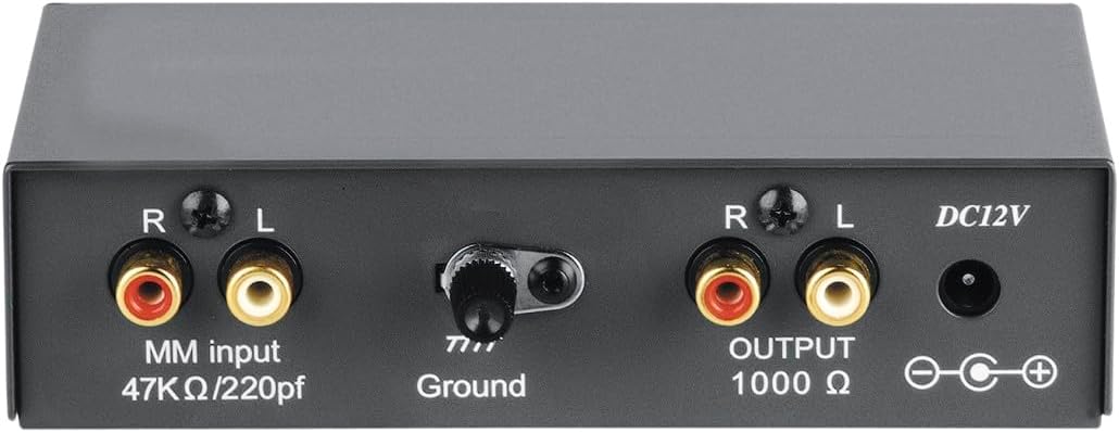Hama Stereo Phono-Vorverstärker PA 506 (für Plattenspieler, inkl. Netzadapter 230V/50Hz, 3000mA, Cin