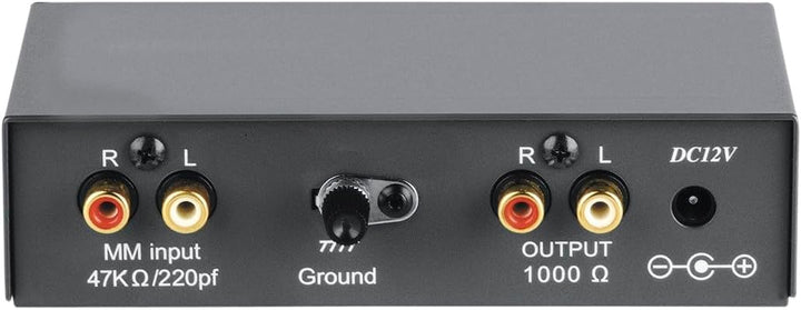 Hama Stereo Phono-Vorverstärker PA 506 (für Plattenspieler, inkl. Netzadapter 230V/50Hz, 3000mA, Cin