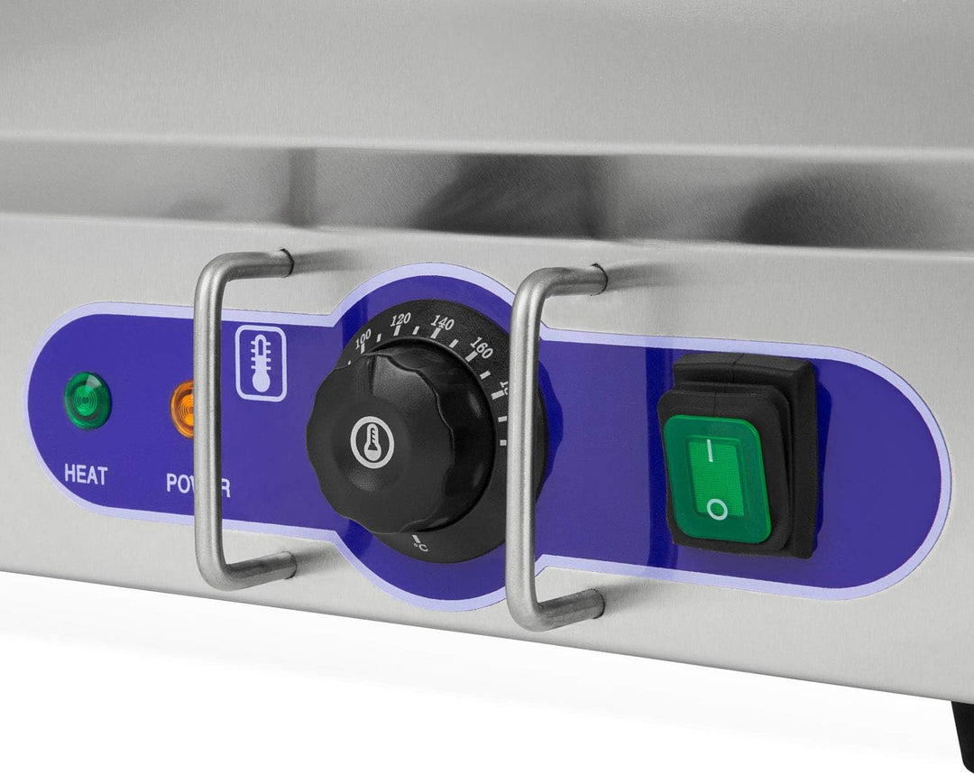 vertes Speisenwärmer Buffetwärmer Wärmebehälter Für Speisen Elektrisch 1500W aus Edelstahl (Inkl 4X