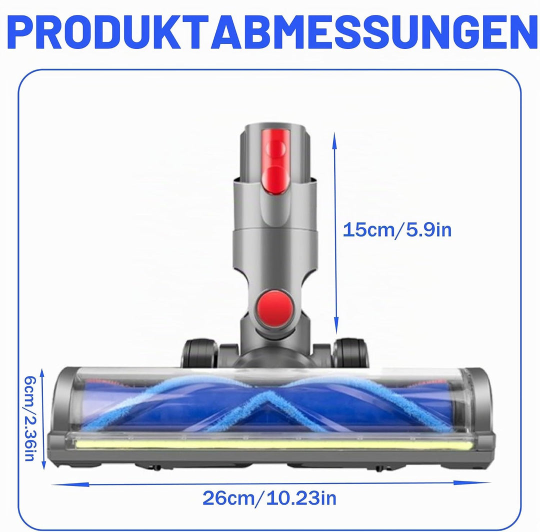 Bürste Ersatzteile Kompatibel für Dyson V11 V15 V10 V8 V7 Models,Austauschbarer Bürstenkopf mit Stau