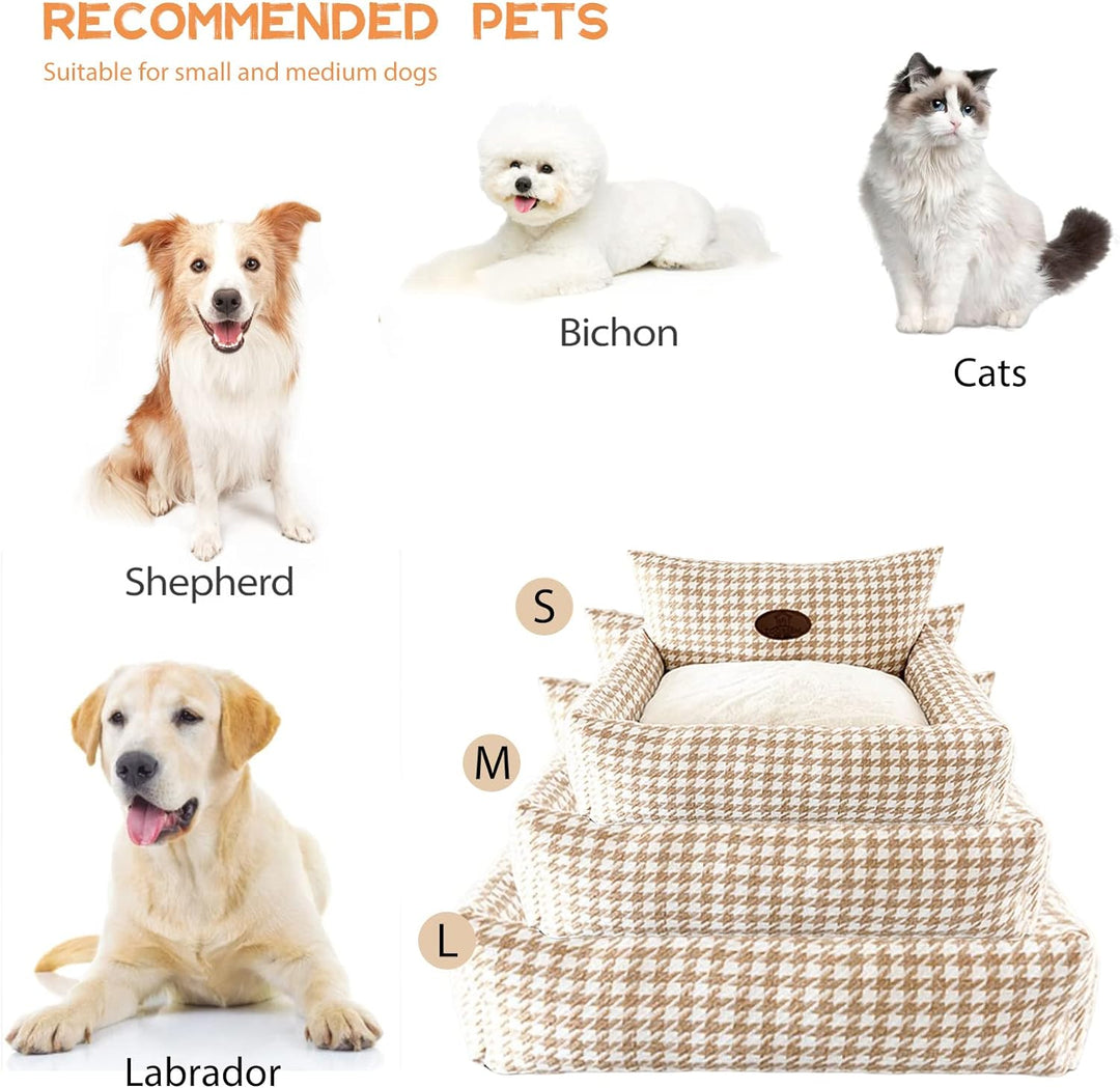 PETCUTE Orthopädisches Hundebett,Hundebett Mittelgrosse Hunde,Rutschfestes Hundebett Hundesofa,Super